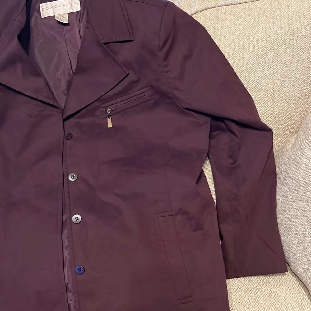 DONCASTER. Jacket,Burgundy - Picture 3 of 11